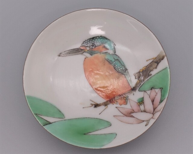 南繁正作　九谷焼　色絵　桜咲図　盃　ぐい呑　共箱　共布　略歴付　酒器 楽天市場】九谷焼 ぐい呑 桜二雀図 中村陶志人 送料無料 酒器