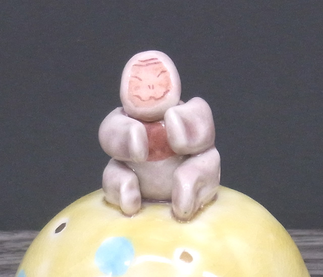 九谷焼縁起干支蓋物 申 [ 鈴木晶子 ]