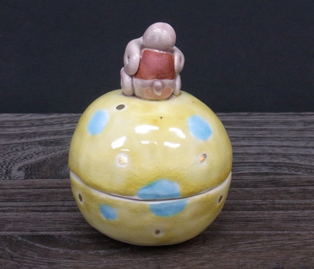 九谷焼縁起干支蓋物 申 [ 鈴木晶子 ]