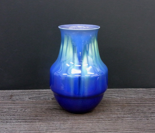 碧明釉壺 花瓶 【新品】九谷焼7号 盛り 徳田八十吉