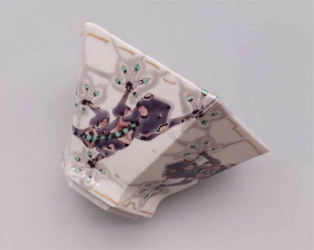 抹茶碗（六角タタラ） 家守（ヤモリ）の図 [ 山近泰 ]