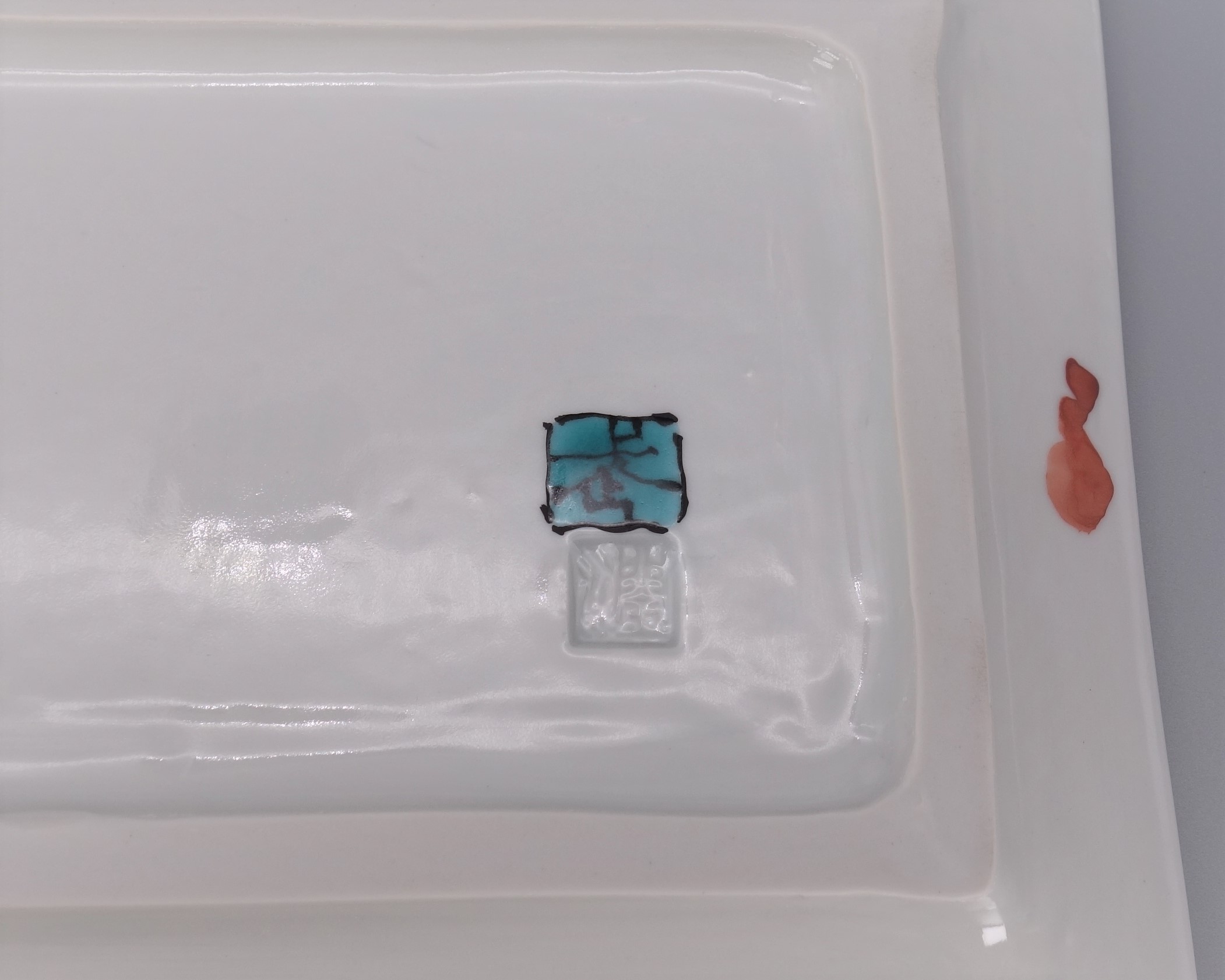 角長皿（13号） 鴇（トキ）の図 [ 武腰潤 ]