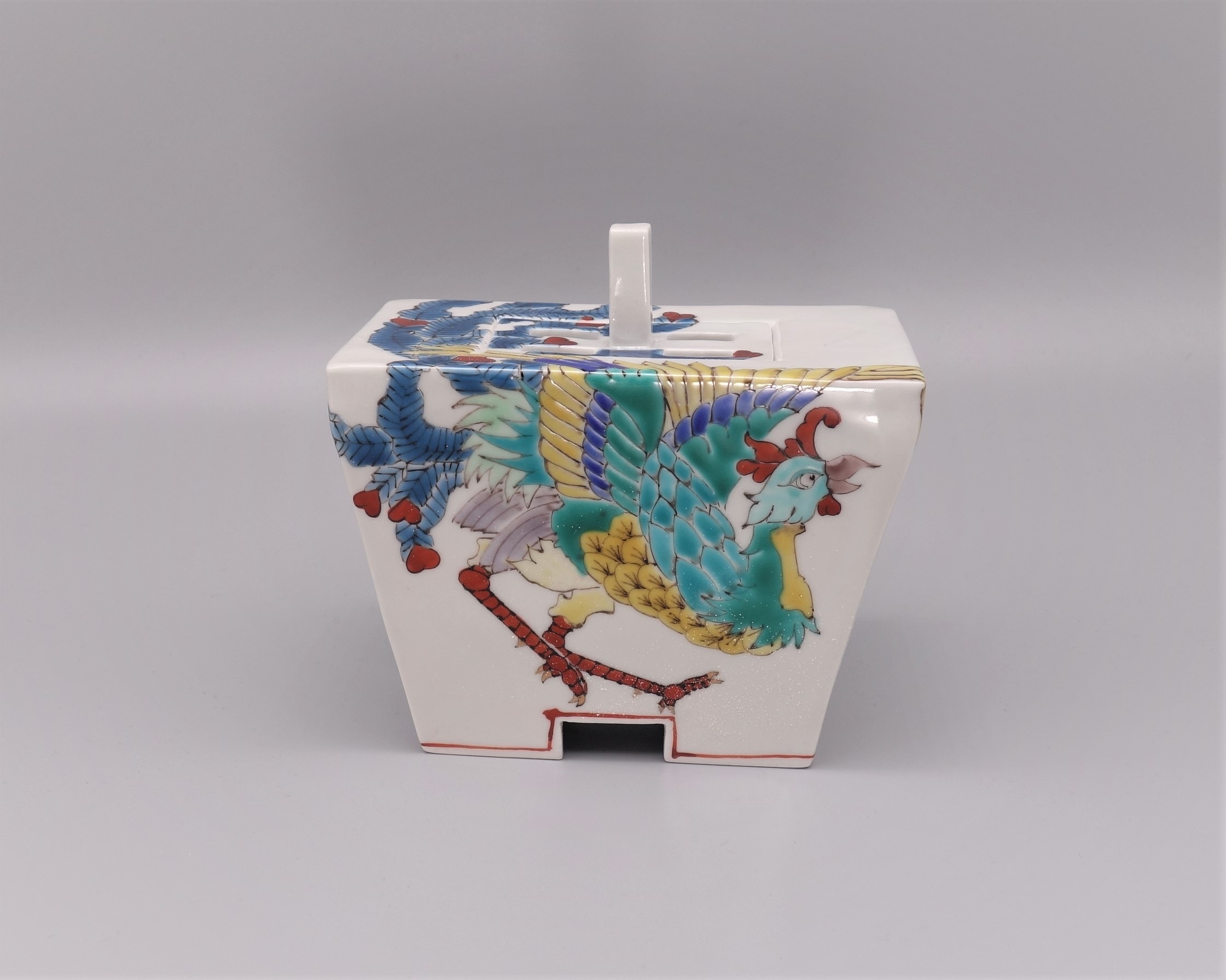 九谷焼香炉　山近泰