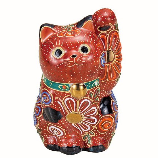 九谷焼ギフト ご贈答品 御祝い 九谷焼3.2号招き猫 盛