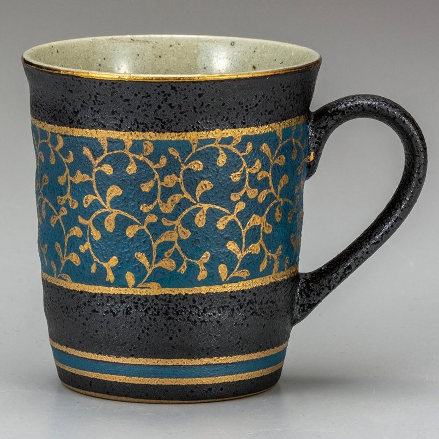 九谷焼ギフト ご贈答品 御祝い 九谷焼マグカップ 金唐草