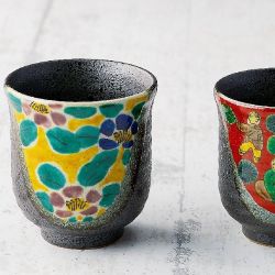九谷焼ギフト ご贈答品 御祝い 九谷焼組湯呑 木米/吉田屋