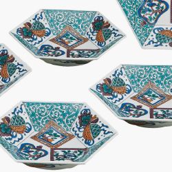 九谷焼ギフト ご贈答品 御祝い 九谷焼6号小鉢揃 色絵宝紋