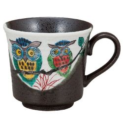 九谷焼ギフト ご贈答品 御祝い 九谷焼マグカップ ふくろう