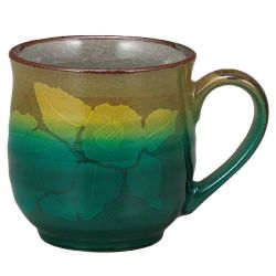 九谷焼ギフト ご贈答品 御祝い 九谷焼マグカップ 銀山茶花