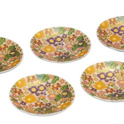 九谷焼ギフト ご贈答品 御祝い 九谷焼3.2号皿揃 花詰