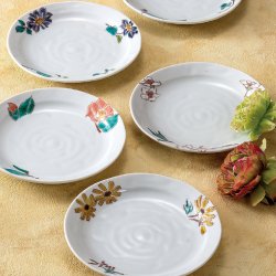 九谷焼ギフト ご贈答品 御祝い 九谷焼5.5号皿揃 花ごよみ