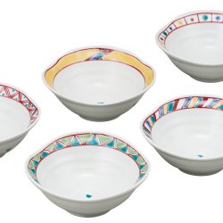 九谷焼ギフト ご贈答品 御祝い 九谷焼4.2号小鉢揃 色絵絵変り