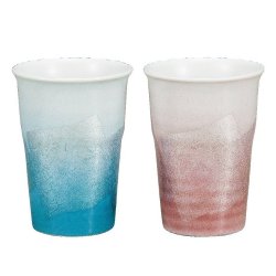 九谷焼ギフト ご贈答品 御祝い 九谷焼ペアフリーカップ 銀彩
