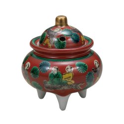 九谷焼高級ギフト ご贈答品 九谷焼3号豆香炉 木米