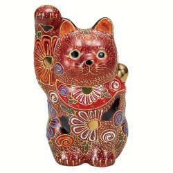 九谷焼ギフト ご贈答品 御祝い 九谷焼4号招き猫 盛