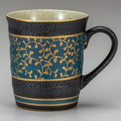 九谷焼ギフト ご贈答品 御祝い 九谷焼マグカップ 金唐草