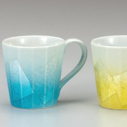 九谷焼ギフト ご贈答品 御祝い 九谷焼ペアマグカップ 銀彩