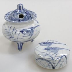 九谷焼アウトレット半額 !! ５０％OFF!! 九谷焼3号香炉セット 秋 大井孝夫
