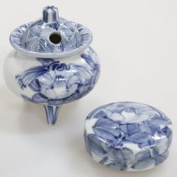 九谷焼アウトレット半額 !! ５０％OFF!! 九谷焼3号香炉セット 冬 大井孝夫