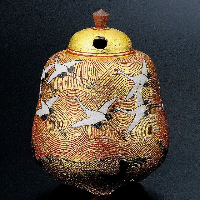 九谷焼冠鶴 北村隆