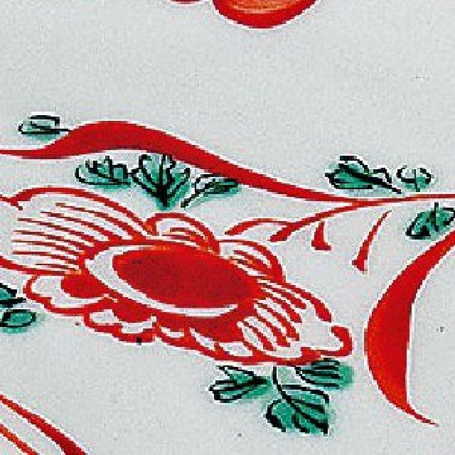 九谷焼　大雅　9号盛皿赤絵 九谷焼ギフト ご贈答品 御祝い 九谷焼9号盛皿 赤絵 【九谷焼販売の