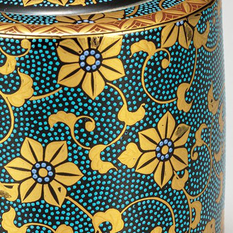 高級ギフト ご贈答品 九谷焼3号香炉 青粒 【九谷焼販売のうつわの五彩庵】