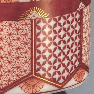 人気陶芸家本金細密総手書地紋盛割取文　三つ足香炉未使用　セール品 人気陶芸家本金細密総手書地紋盛割取文 三つ