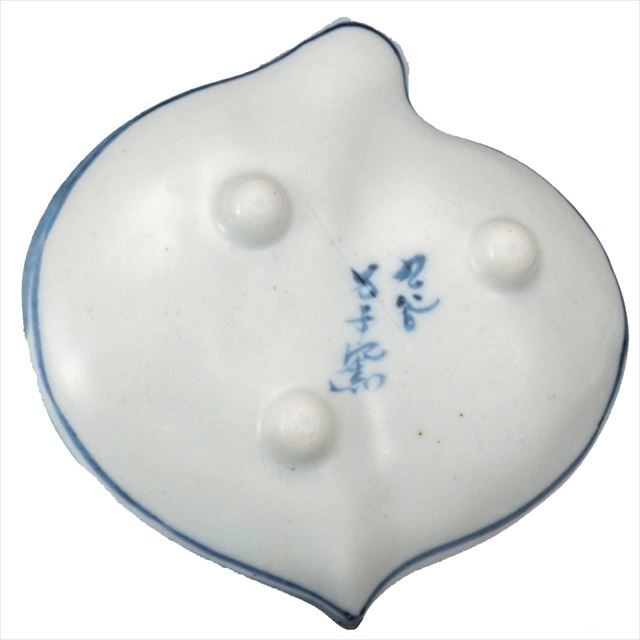 九谷焼ギフト ご贈答品 御祝い 九谷焼3.8号三ツ足皿揃 桃 万平窯
