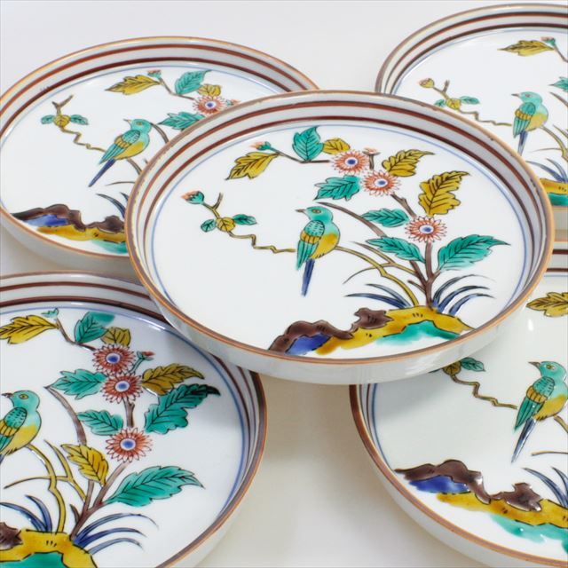 ギフト ご贈答品 御祝い 九谷焼アウトレット50％OFF!! 九谷焼5.5号皿揃