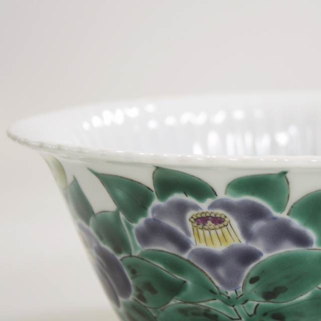 9*☆様 【九谷焼】　扁壺　花瓶　花器　川田稔 9*☆様 【九谷焼】 扁壺 花瓶 花器 川田稔