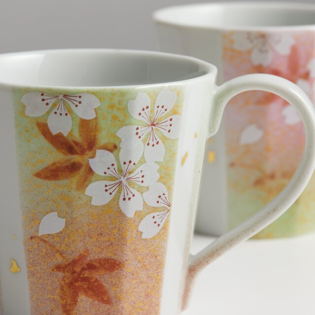 九谷焼アウトレット ペアマグカップ 春秋 【九谷焼通信販売のうつわの  