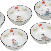 九谷焼ギフト ご贈答品 御祝い 九谷焼4号小鉢揃 わらべ