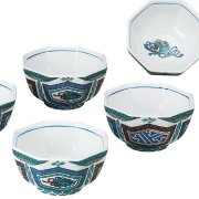 九谷焼ギフト ご贈答品 御祝い 九谷焼3.2号小鉢揃 古九谷風