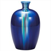 九谷焼　福田良則　金彩赤絵鳳凰紋花瓶　高さ24cm　名工が手掛ける至極の赤絵！ 贈り物、ご贈答品に豪華で気品漂う九谷焼の花瓶 【九谷焼販売の