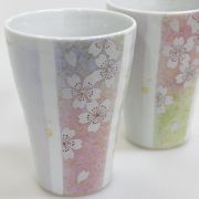 九谷焼アウトレット50％OFF!! 九谷焼ペアフリーカップ 花の舞