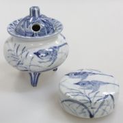 九谷焼アウトレット半額 !! ５０％OFF!! 九谷焼3号香炉セット 秋 大井孝夫
