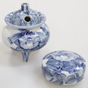 九谷焼アウトレット半額 !! ５０％OFF!! 九谷焼3号香炉セット 冬 大井孝夫