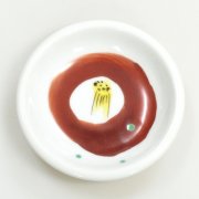九谷焼ギフト ご贈答品 御祝い 九谷焼豆皿 椿 古田テルミ