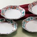 九谷焼ギフト ご贈答品 御祝い 九谷焼6.5号皿揃 松竹梅