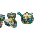 【送料無料】九谷焼ギフト ご贈答品 御祝い 九谷焼蓋付茶器 吉田屋花鳥