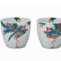 九谷焼ギフト ご贈答品 御祝い 九谷焼ペア焼酎カップ 色絵鳳凰 福田良則