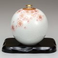 九谷焼ギフト ご贈答品 御祝い 九谷焼4.2号花瓶 金欄手桜（台付） 福田良則