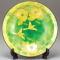 九谷焼ギフト ご贈答品 御祝い九谷焼10号飾皿 金彩椿（皿立付） 山田登陽志
