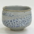 九谷焼アウトレット半額 !! 50％OFF!! 九谷焼抹茶碗 染付花文