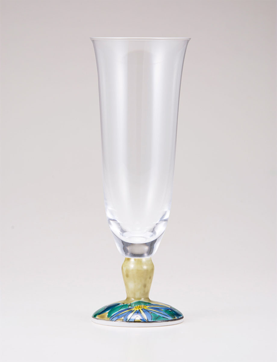 麦酒グラス　鉄仙　アメ釉