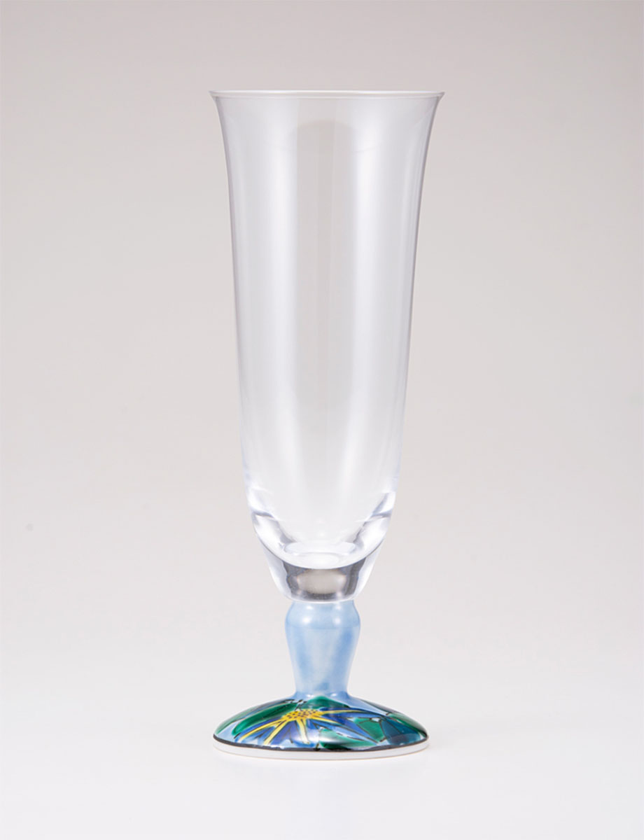 麦酒グラス　鉄仙　ブルー