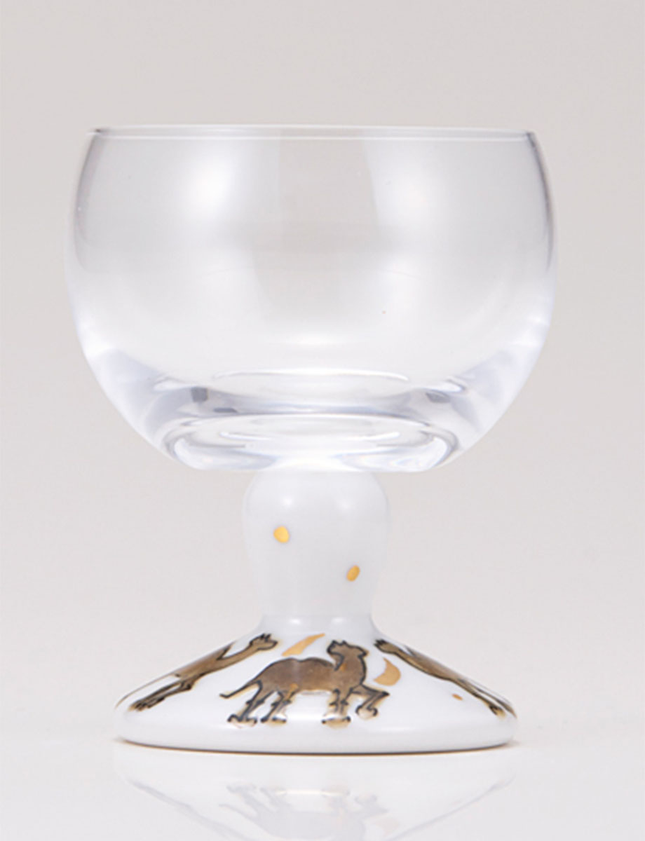 馬上グラス　月夜のらくだ