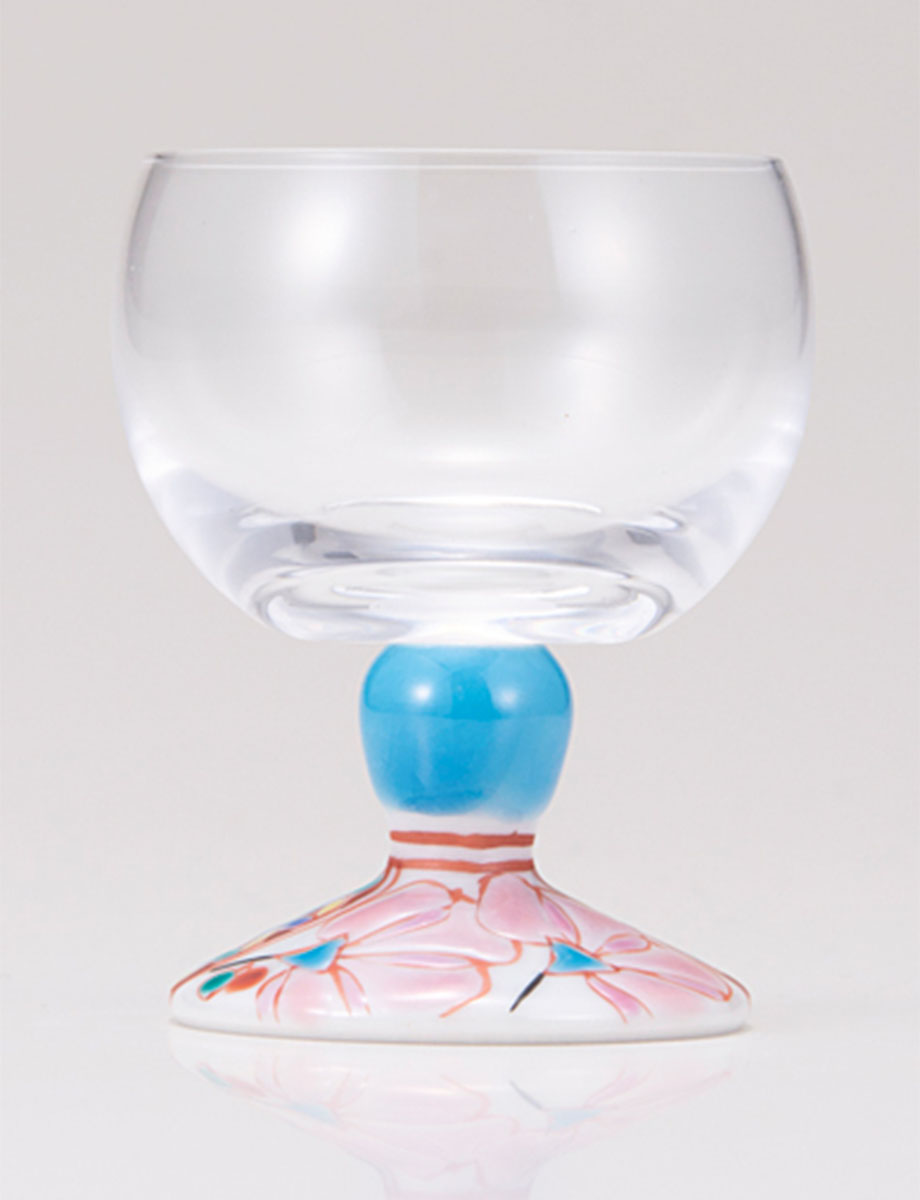 馬上グラス　花のタペストリー