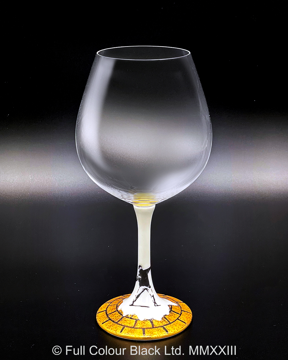 鏑木BOグラス／Banksy's Flower Bomber／高聡文・画　金彩レンガ