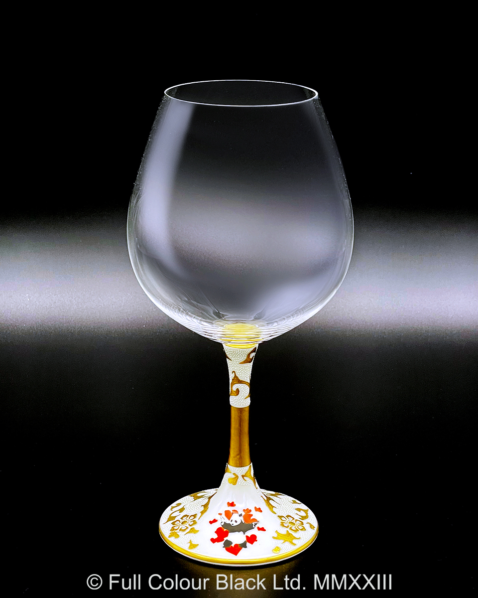 鏑木BOグラス／Banksy's Panda Gun／仲田錦玉・画　宝相華太唐草白粒